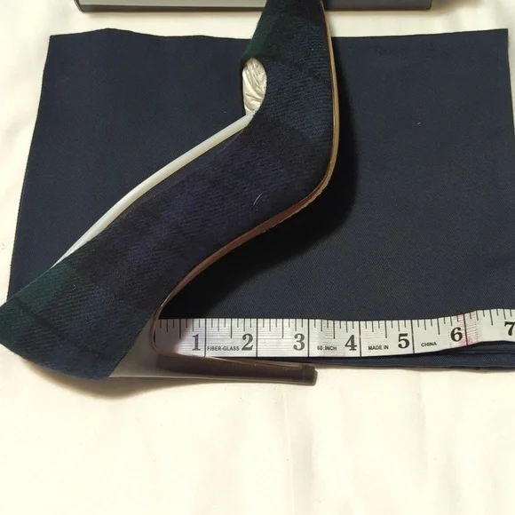 Ralph Lauren Celia Black Watch Tartan Pumps Women's Size 6/36 B Black Mu Tartan. - Picture 9 of 13